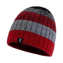 Gorro De Malha Unissex Com Listras Coloridas Para Esportes De Inverno E Atividades Ao Ar Livre