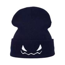Gorro De Malha Unissex Quente De Inverno Com Bordado De Caveira, Touca Para Esqui Ao Ar Livre,