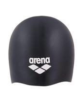 Gorro de Natación ARENA para Cabello Largo de Silicona Suave y Elástico Negro Blanco