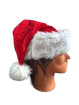 Gorro de Natal Papai Noel de Luxo de Pelúcia Fantasia