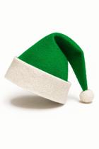 Gorro de Natal Papai Noel em Feltro Touca Natalina Vermelha e Branca, Tamanho Único