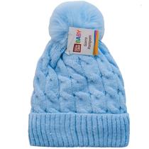 Gorro de Pompom para Bebê com Sherpa Interna 100% Poliéster Bene Casa Gorro de Pompom para Bebê com Sherpa Interna 100% Poliéster Bene Casa