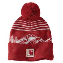 Gorro de Tricô Carhartt Pom Pom Mountain com Aba Dobrável