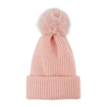 Gorro de Tricô com Pom Pom de Pelúcia Hadley Wren Rosa Tamanho Único Gorro de Tricô com Pom Pom de Pelúcia Hadley Wren Rosa Tamanho Único