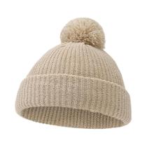 Gorro De Tricô Dobrável Para Bebês 0-12M Meninos Meninas Quente Crochê Chapéu Indiano Outono Inverno