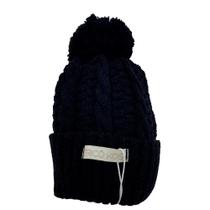 Gorro de Tricô Para Meninos Com Pompom Preto Gorro de Tricô Para Meninos Com Pompom Preto