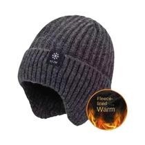 Gorro De Tricô Quente Para Proteção De Orelhas No Inverno Para Homens Idosos De Meia-Idade, Papai,