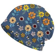 Gorro desleixado Amasnay Cartoon Bee Flower para mulheres Gorro desleixado Amasnay Cartoon Bee Flower para mulheres