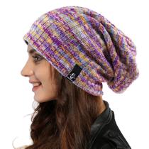 Gorro desleixado Ruphedy feminino tricotado, longo e folgado, de inverno Gorro desleixado Ruphedy feminino tricotado, longo e folgado, de inverno