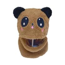 Gorro E Cachecol De Inverno Para Meninas E Meninos, Acolchoado Com Estampa De Desenho Animado Para