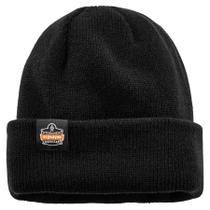 Gorro Ergodyne N-Ferno 6811Z de Punto Acanalado con Bolsillo con Cremallera Negro