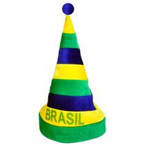 Gorro Felpudo Do Brasil Cônico Copa do Mundo