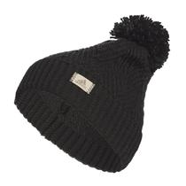 Gorro feminino adidas Pom Ballie preto/cinza Onix F23 Gorro feminino adidas Pom Ballie preto/cinza Onix F23