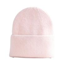 Gorro Feminino Azul De Lã Cashmere E Angorá, Quente Para Inverno, Macio, Tricotado, Para Esqui E