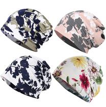 Gorro feminino JarseHera, bonés de quimioterapia de algodão, desleixado