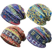 Gorro feminino JarseHera Cotton Chemo Caps Turbante Gorro feminino JarseHera Cotton Chemo Caps Turbante
