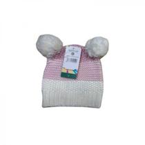Gorro Infantil Acrílico Rosa Basic+ Malha Rectilínea Confortável