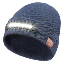 Gorro LED RANCOVY com luz USB recarregável azul marinho Gorro LED RANCOVY com luz USB recarregável azul marinho