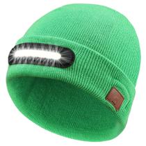 Gorro LED RANCOVY com luz USB recarregável verde Gorro LED RANCOVY com luz USB recarregável verde