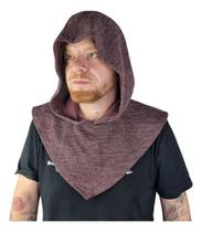 Gorro Medieval Em Malha Canelada Vermelha Proteção Busto Gorro Medieval Em Malha Canelada Vermelha Proteção Busto