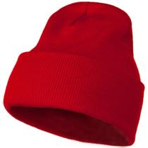 Gorro Mega Cap tricotado 30 cm vermelho para todos os tamanhos