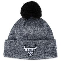 Gorro New Era Chicago Bulls NBA Lã Cinza Mescla Pompom