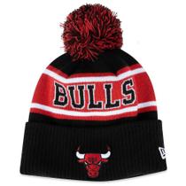 Gorro New Era Chicago Bulls NBA Pompom Preto e Vermelho