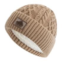Gorro Novo estilo unissex manter quente chapéu de inverno forrado cabeça -