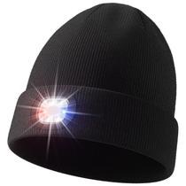 Gorro Olulse com luz USB recarregável unissex preto Gorro Olulse com luz USB recarregável unissex preto