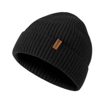 Gorro Oversize de Invierno ACUSHLA de Lã Merino Preto