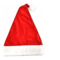 Gorro Papai Mamãe Noel Adulto Cetim Fantasia