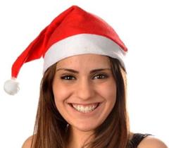 Gorro Papai Noel Adulto Infantil Criança Touca Chapéu Natal - Ampla Natal
