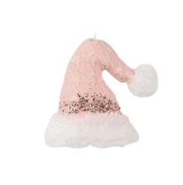 Gorro Papai Noel Pendente Rosa 12cm Decoracao Natal
