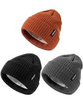 Gorro para bebês ZUPPAD, tricotado quente de inverno com lã, 3 pacotes