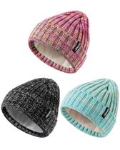 Gorro para bebês ZUPPAD, tricotado quente de inverno com lã, 3 pacotes