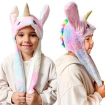 Gorro Pelúcia Unicórnio Infantil Orelhas Divertidascaa Toys Gorro Pelúcia Unicórnio Infantil Orelhas Divertidascaa Toys