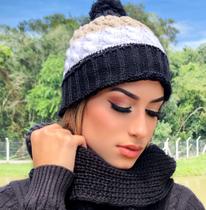 Gorro Pompom Tricô de Minas Gerais