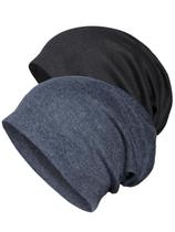 Gorro Senker Fashion Cotton Chemo Headwear Preto Cinza