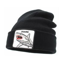 Gorro Sharks Winter Warm Hats, tricotado, desleixado, com punhos
