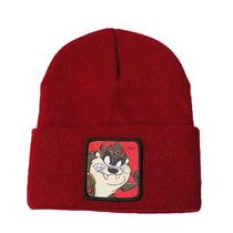 Gorro Tazs Winter Warm Hats, tricotado, desleixado, com algemas, boné A