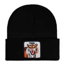 Gorro Tigers Winter Warm Hats, tricotado, desleixado, com punhos