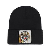 Gorro Tigers Winter Warm Hats, tricotado, desleixado, com punhos