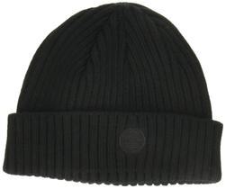 Gorro Timberland con Puño Acanalado y Logo en Negro