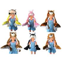 Gorro Touca De Bichinho Infantil Fantasia Alças Longas Gorro Touca De Bichinho Infantil Fantasia Alças Longas