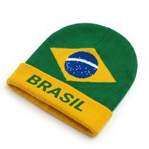 Gorro Touca De Tricô Do Brasil De Frio Para Torcida Copa Do Mundo 2026