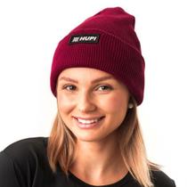 Gorro touca hupi tradicional bordô