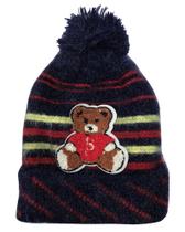 Gorro Touca Infantil Forro Interno Quentinho Com Pompom Menino Menina Confortável Frio Inverno