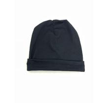 Gorro Touca Preto Liso Malha