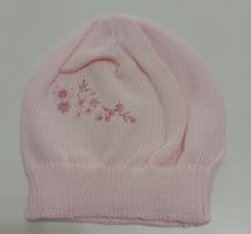 Gorro tricô rosa M