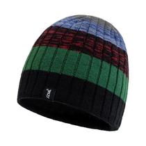 Gorro Tricotado Unissex Com Listras Coloridas Para Inverno, Casual, Esportes Ao Ar Livre E Esqui